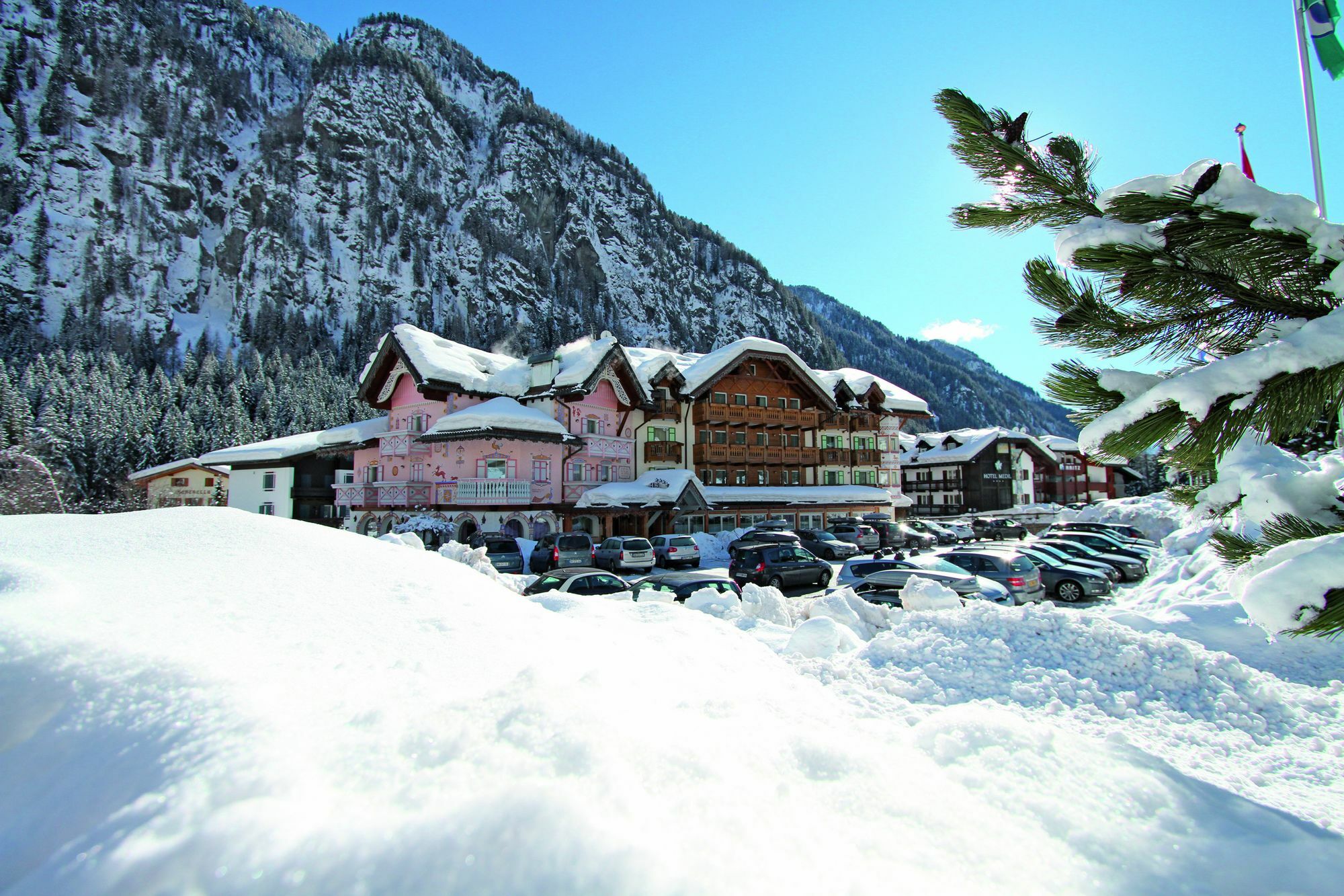 Hotel Soreghes Gran Chalet Campitello di Fassa Luaran gambar